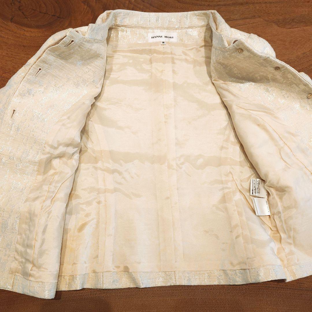 【未使用品】HANAEMORI ハナエモリ　セットアップ　ホワイト　クリーム