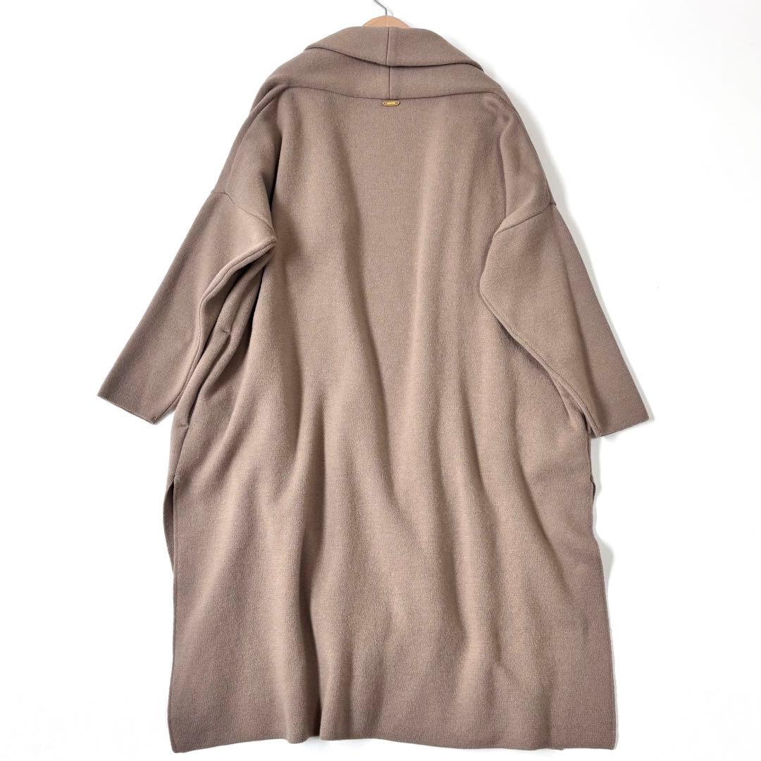 MUSE de Deuxieme Classe スムースニットガウンコート