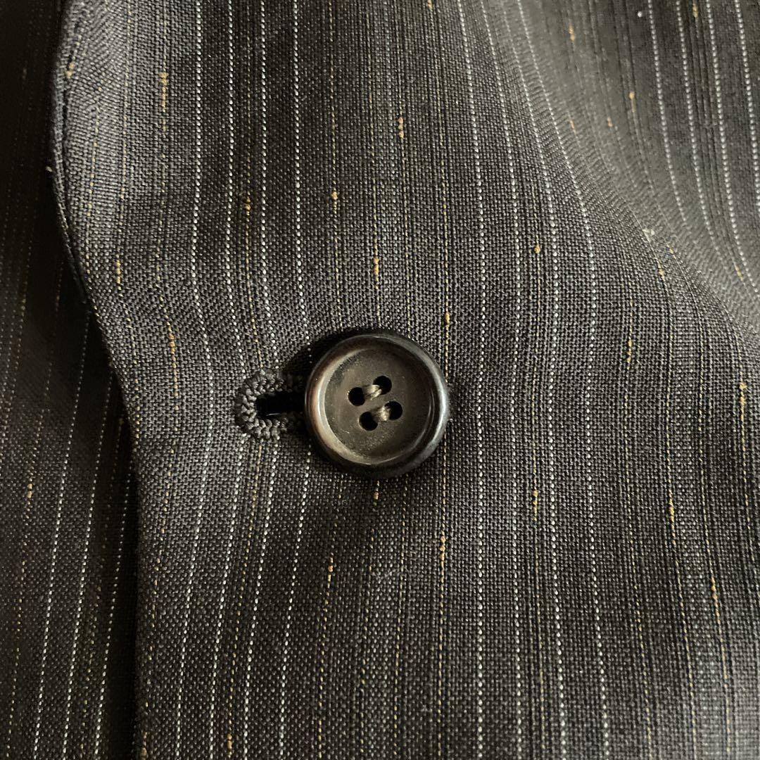 未使用 OLD GUCCI ネクタイ 極上ウール ストライプ柄 スーツ ブラウン