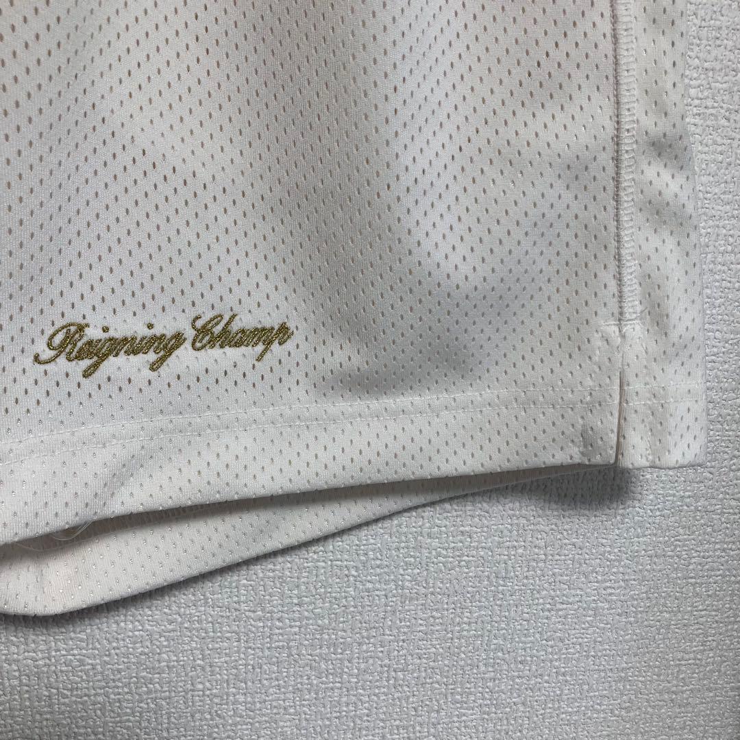 【新品】レイニングチャンプ　ショートパンツ　メンズ　ホワイト　メッシュ　L