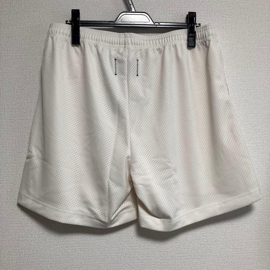 【新品】レイニングチャンプ　ショートパンツ　メンズ　ホワイト　メッシュ　L