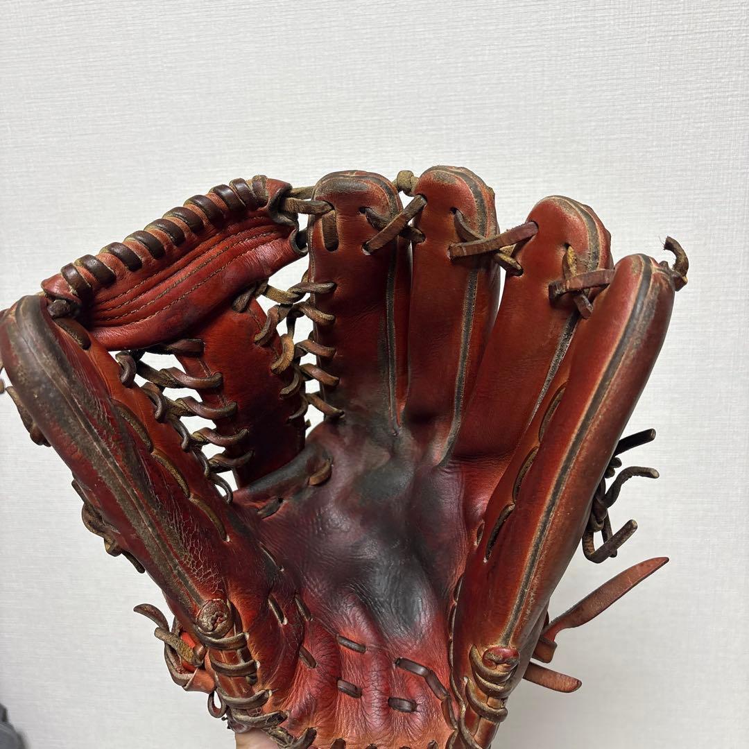 ミズノプロ 硬式グローブ 外野手用 オレンジ