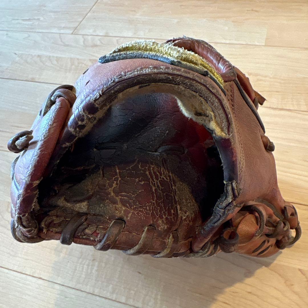 ミズノプロ 硬式グローブ 外野手用 オレンジ