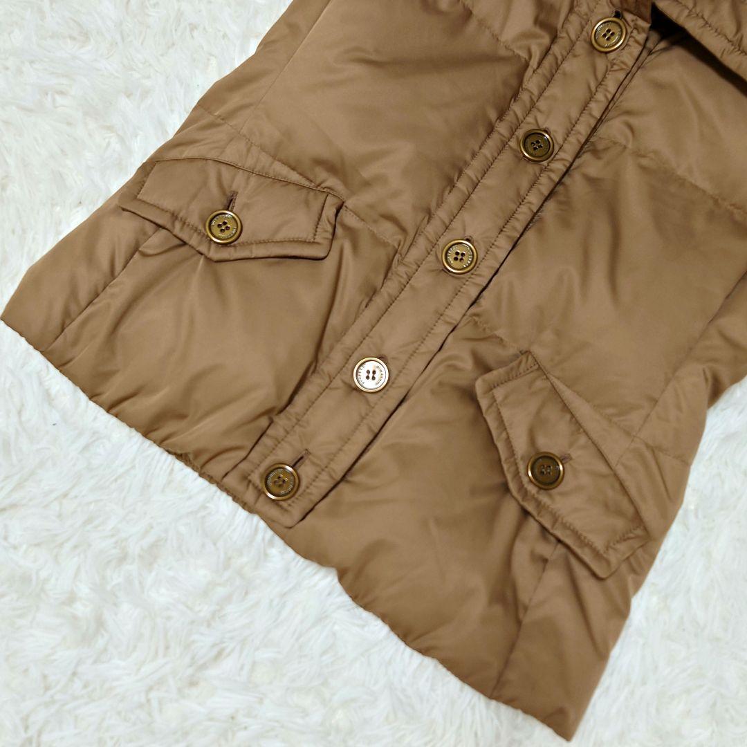 ✨良品✨バーバリーロンドン ダウンベスト ノバチェック フード 40