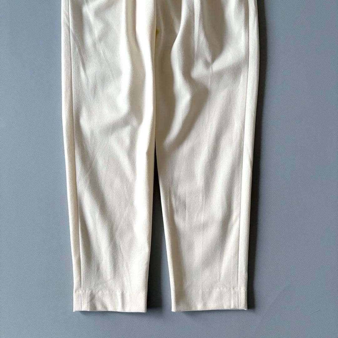 ■美品現行プルミエアロンディスモン【定価1.9】両面起毛パンツ オフホワイト38