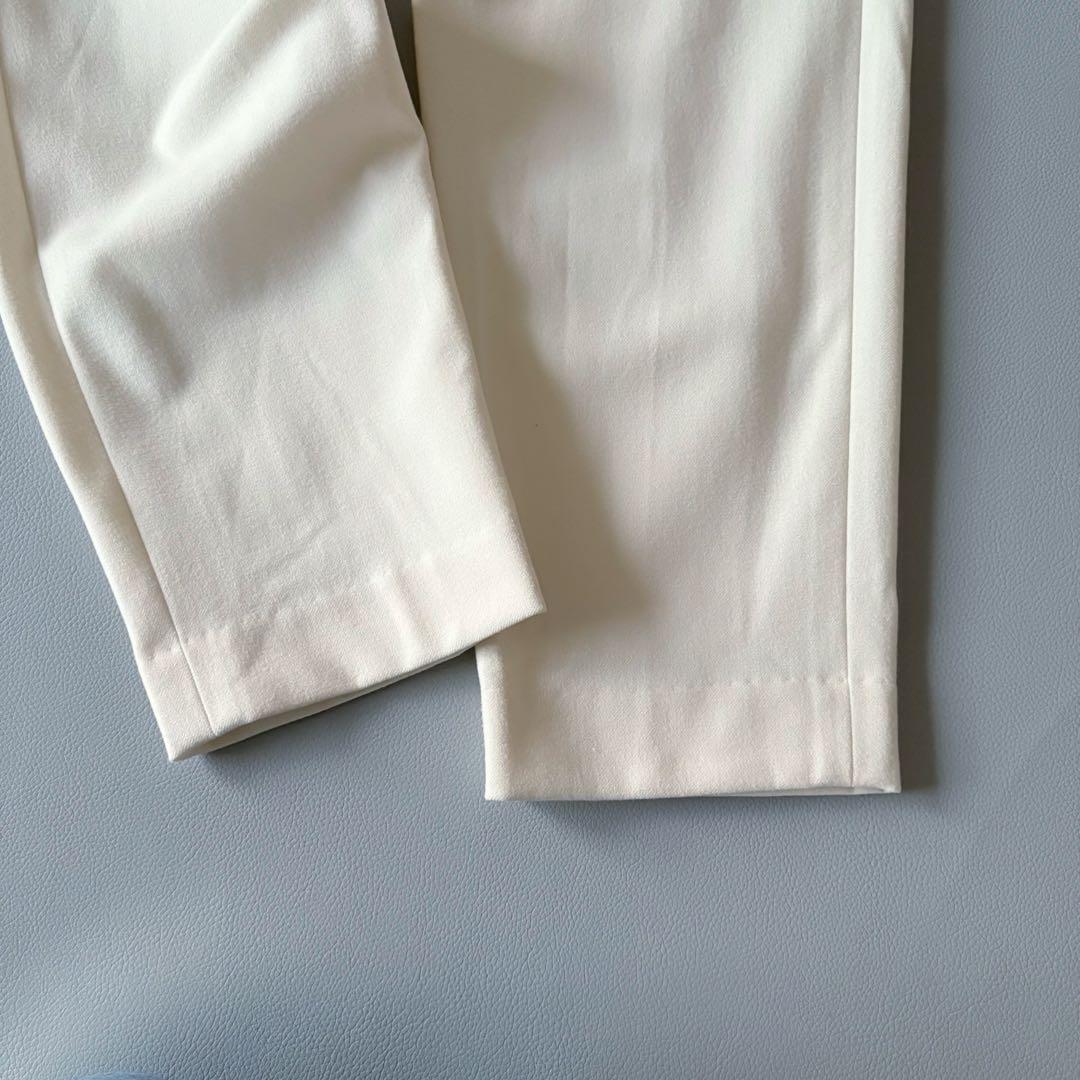 ■美品現行プルミエアロンディスモン【定価1.9】両面起毛パンツ オフホワイト38