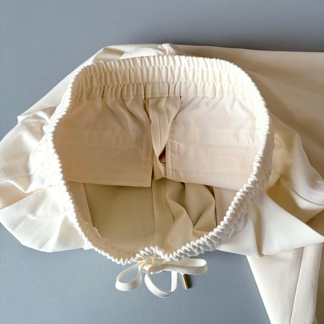 ■美品現行プルミエアロンディスモン【定価1.9】両面起毛パンツ オフホワイト38