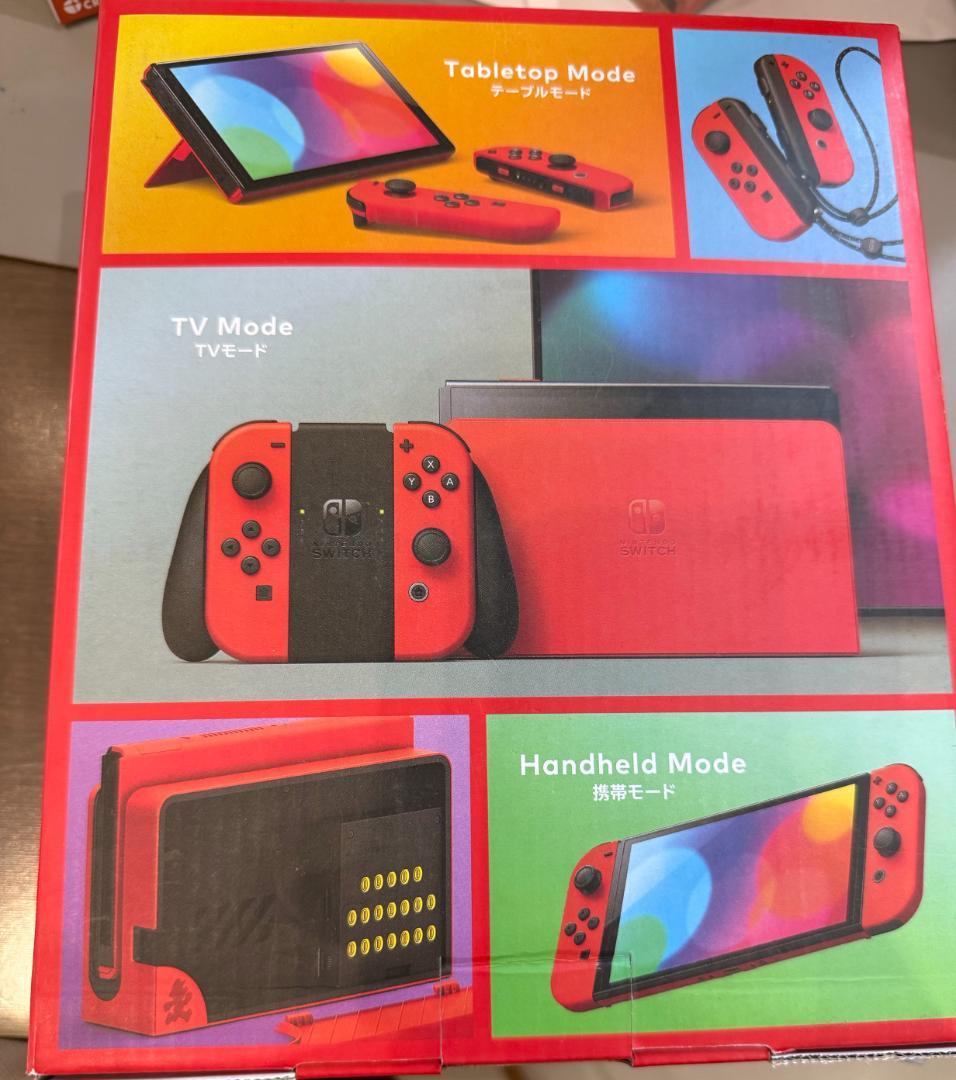 新品同様　Nintendo Switch 有機ELモデル マリオレッド