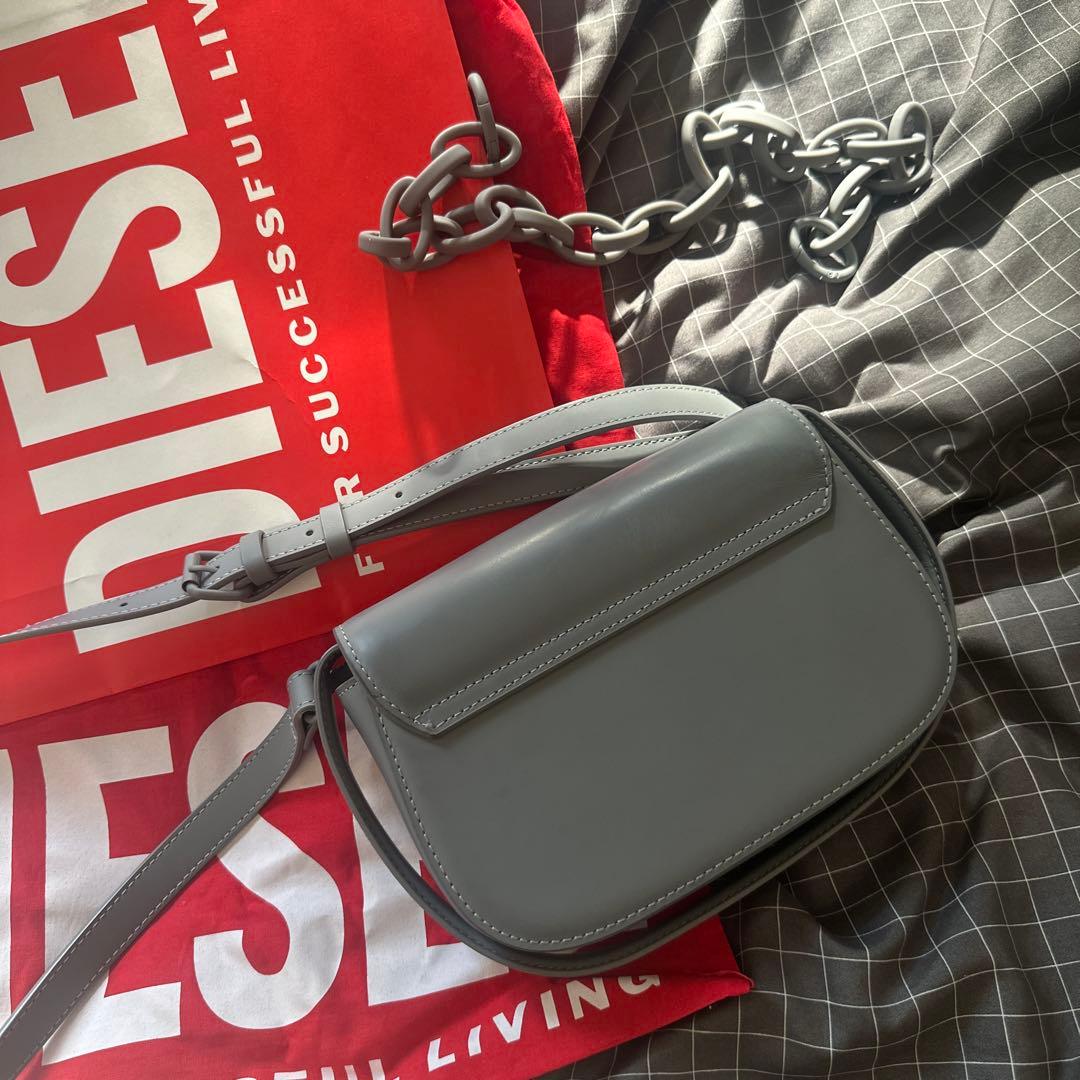 DIESEL ディーゼル 1dr ショルダーバッグ グレー