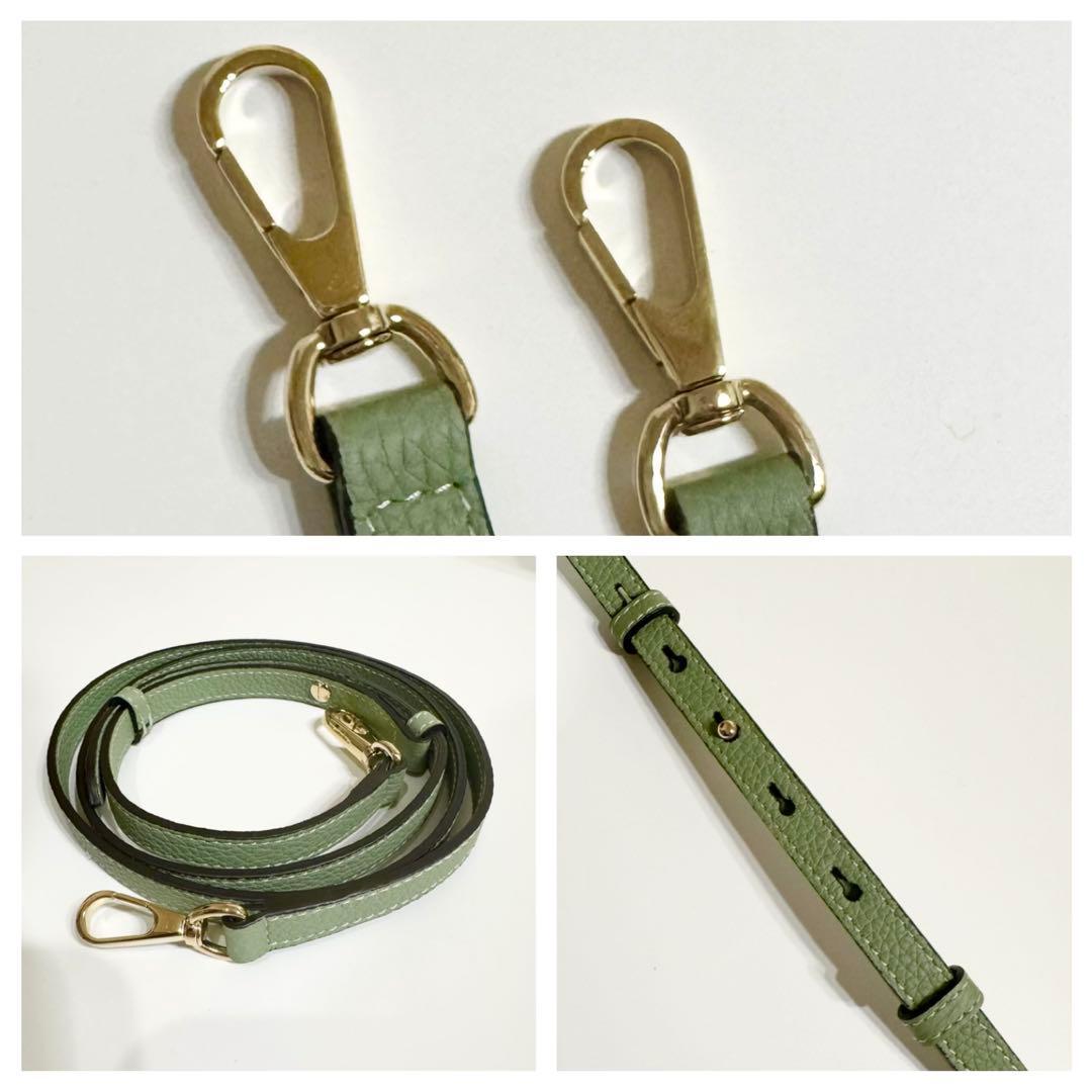 れい 様　ボナベンチュラ　エマ　ミニ　2wayショルダーバッグ　グリーン　レザー