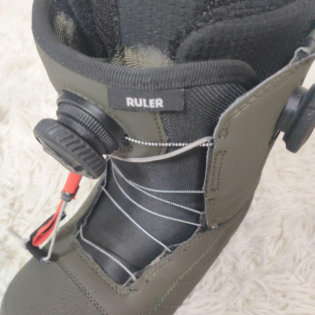 BURTON RULER BOA WIDE スノーボードブーツ 25cm カーキ