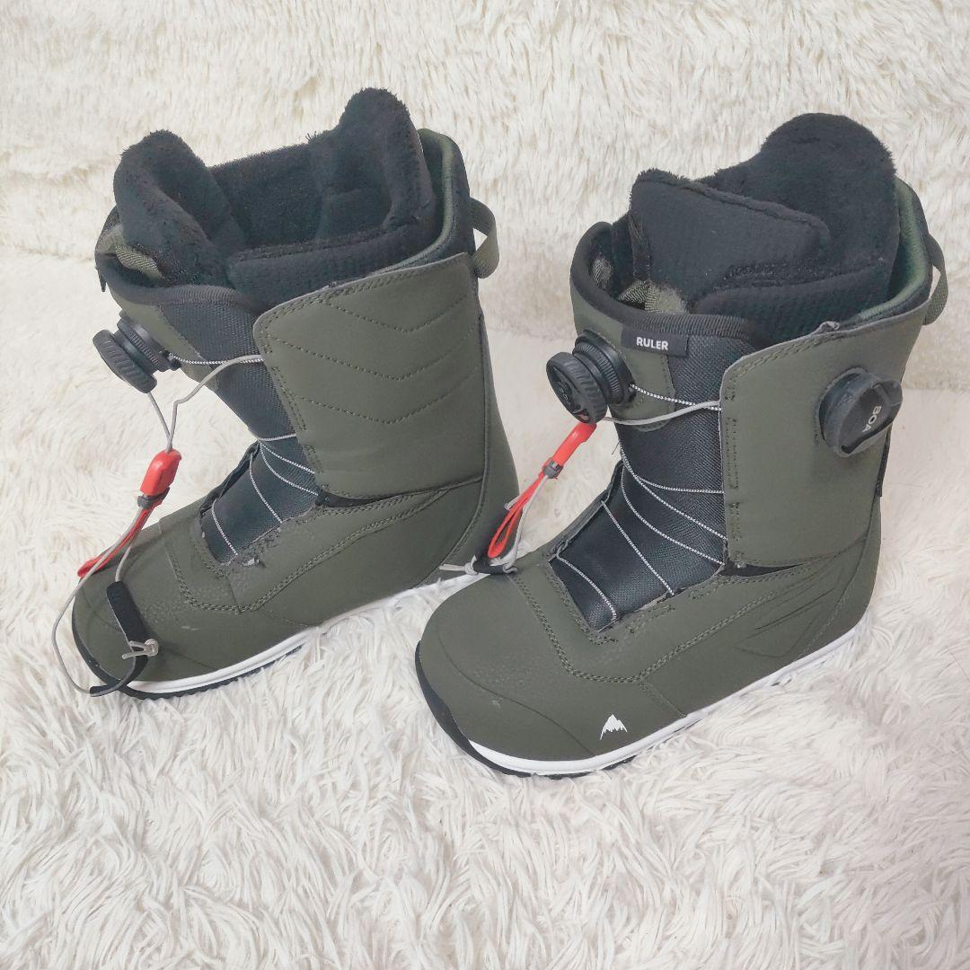 BURTON RULER BOA WIDE スノーボードブーツ 25cm カーキ