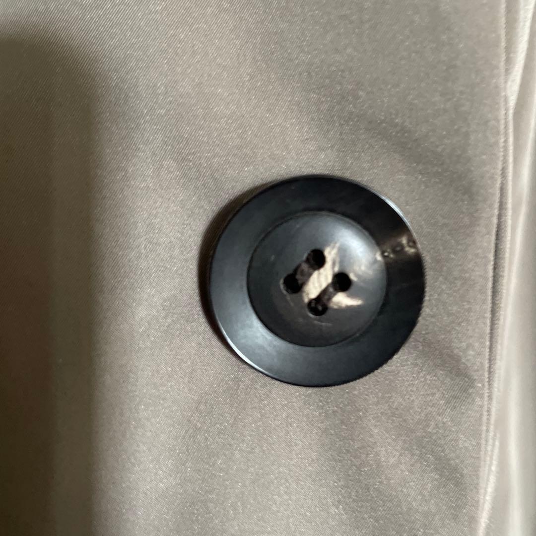 【美品】LE GLAZIK ルグラジック ノーカラー ダウンコート　カーキ