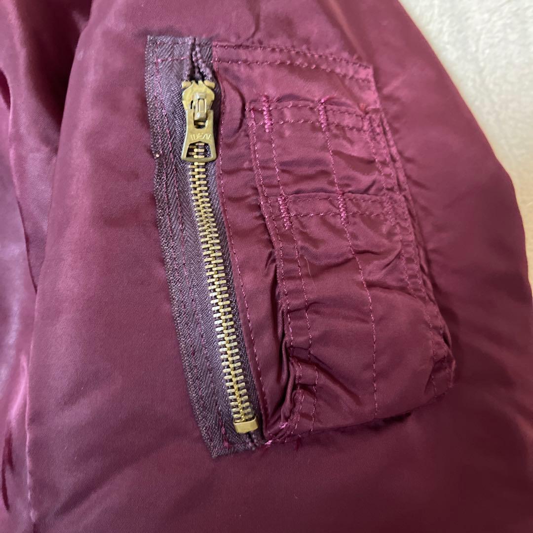 係*長様 90sUSA製 ALPHA MA-1 フライトジャケット バーガンディ