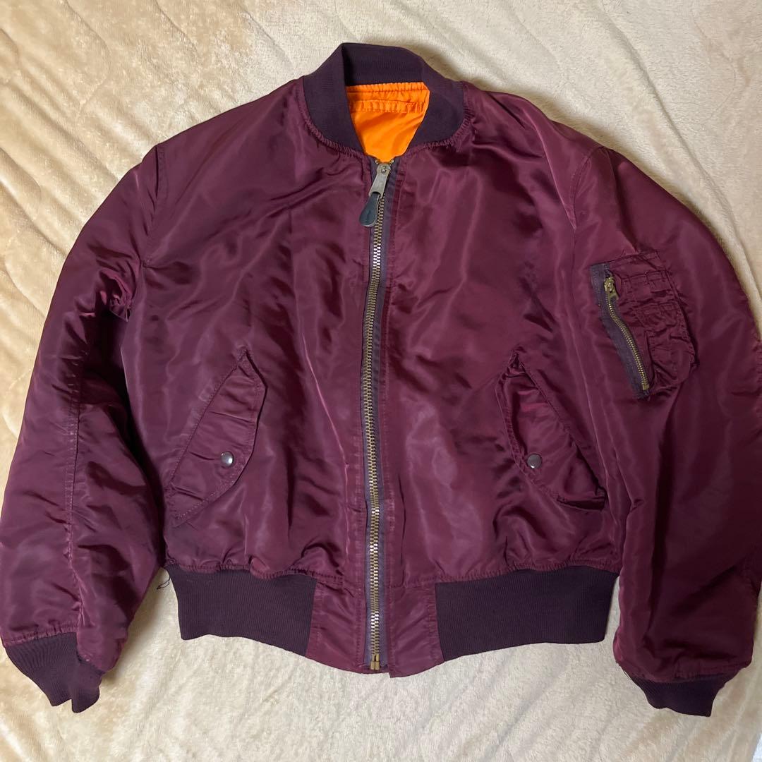 係*長様 90sUSA製 ALPHA MA-1 フライトジャケット バーガンディ