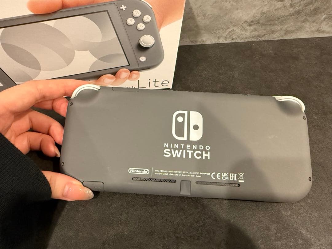 かぐらゐ　Nintendo Switch Lite グレー 本体 箱付き