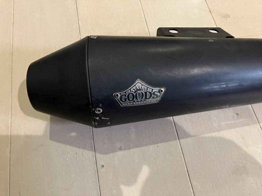 SR400 GOODS テーパードコーンマフラー 消音加工 キャブ車用