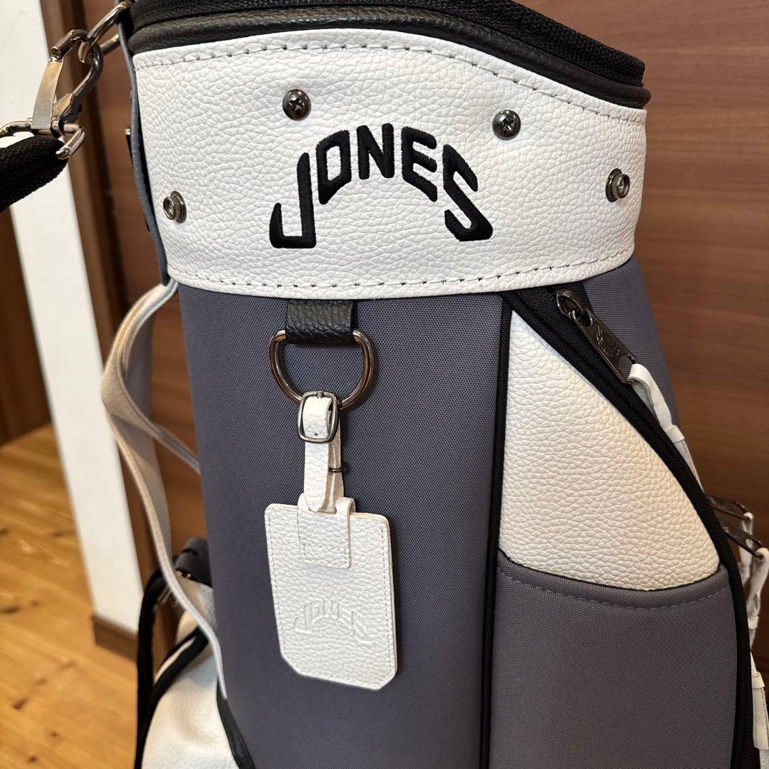 JONES キャディバッグ グレー/ホワイト