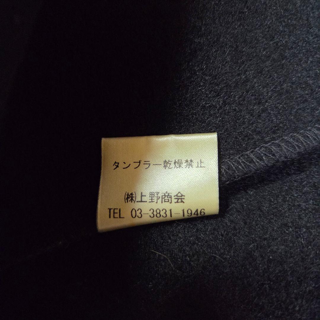 [美品]Schott ウールポンチョ ケープ フード付き ダブル M　ブラック