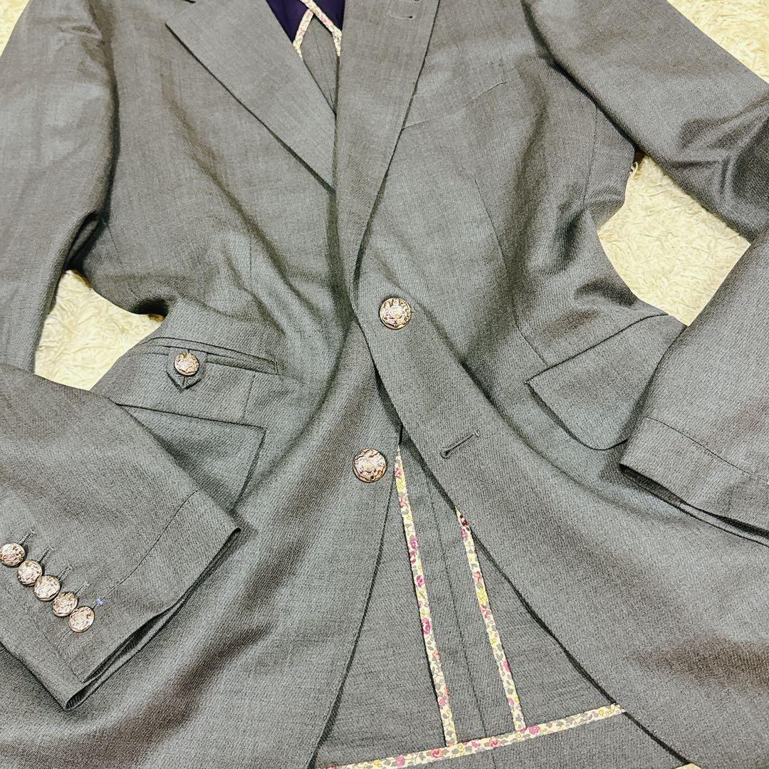 【極美品】Paul Smith ポールスミス メタルボタン グレー セットアップ