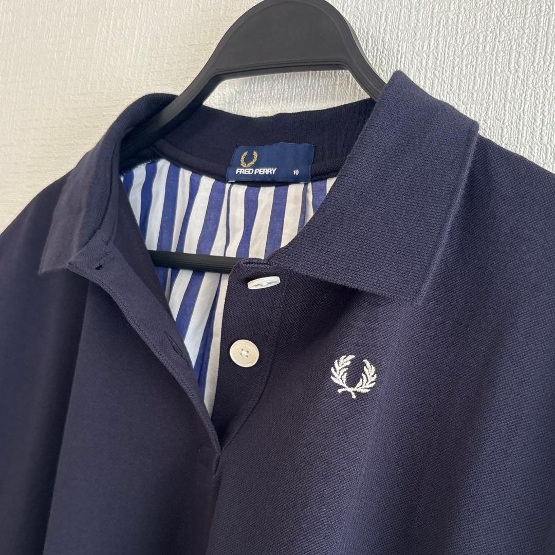 FRED PERRY フレッドペリー バックストライプ ポロシャツ サイズ10
