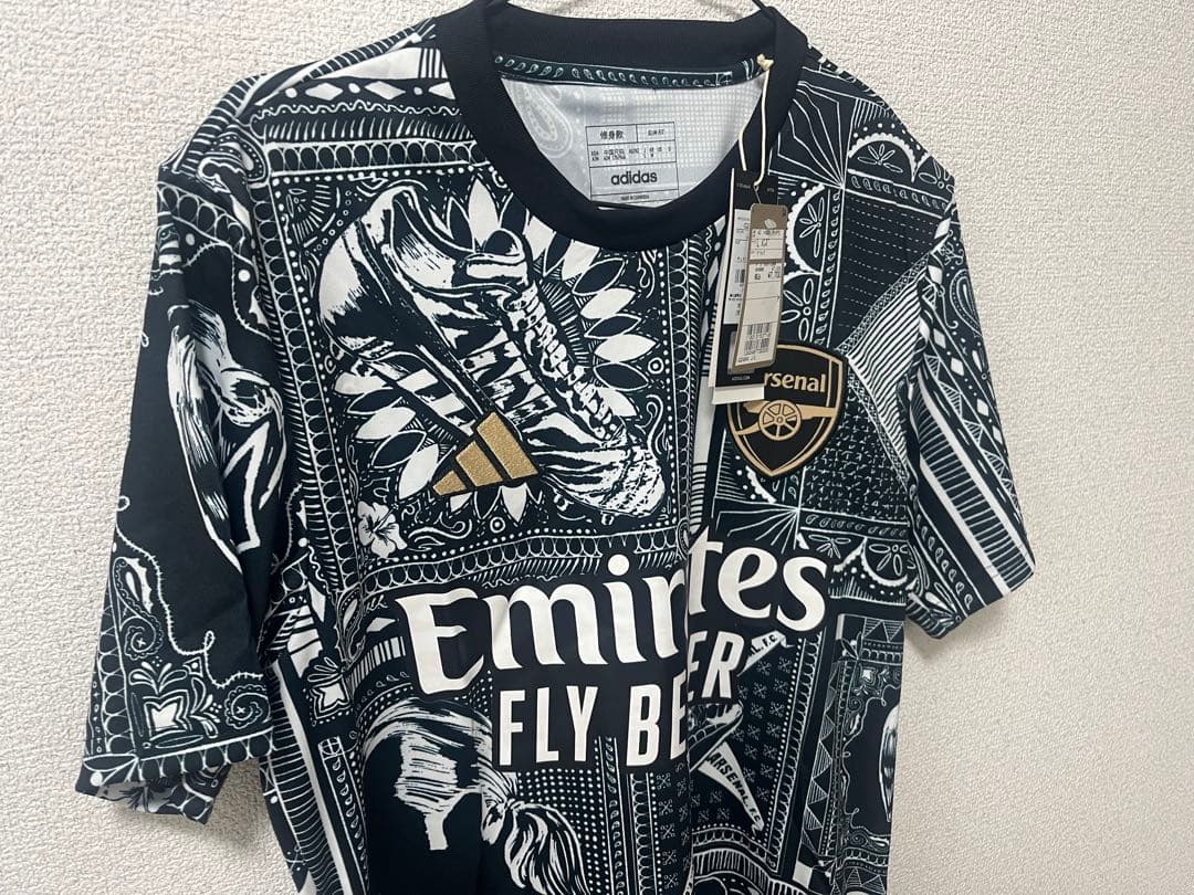 新品・未使用　アーセナル adidas イアン・ライトプレマッチLサイズ