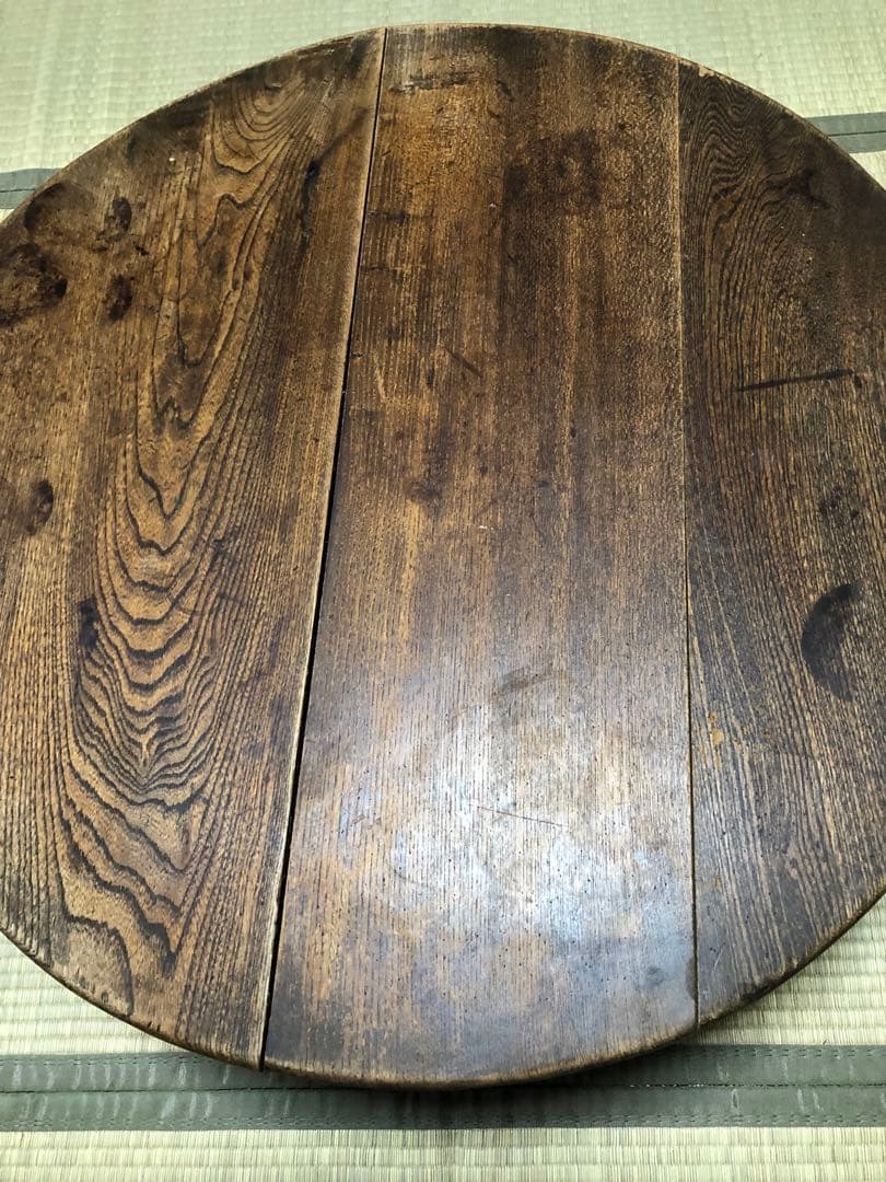 昭和レトロ ちゃぶ台　円形　折りたたみ式 丸型