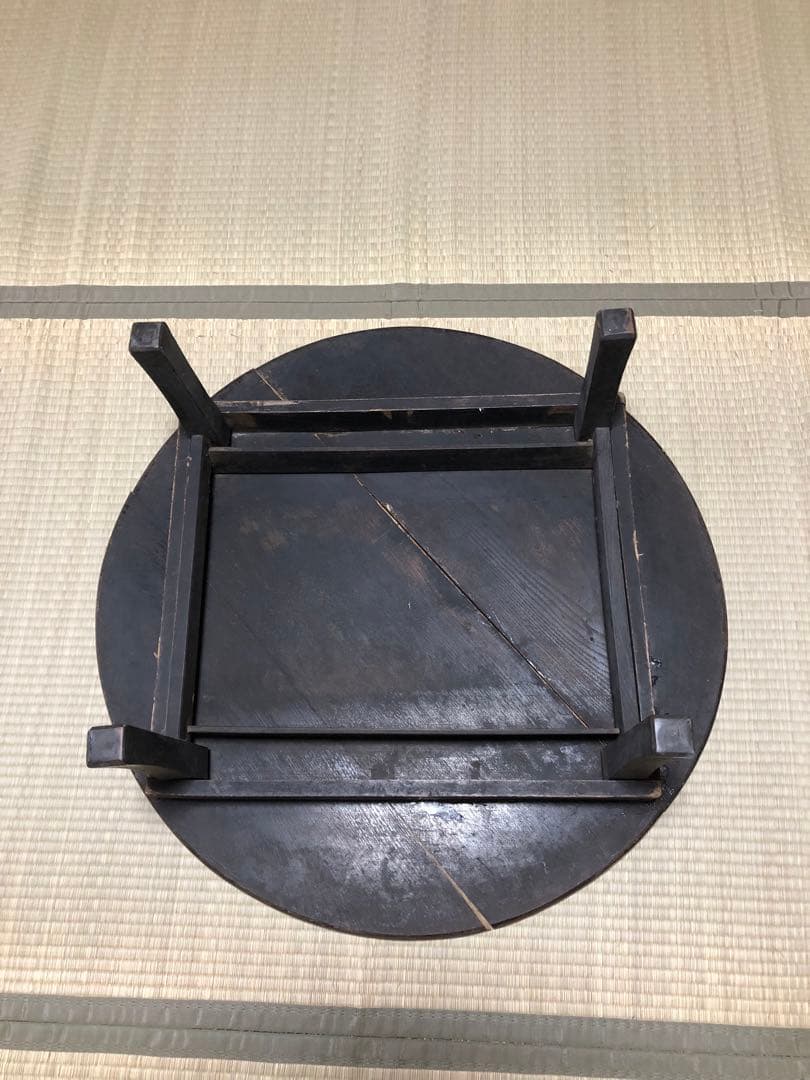 昭和レトロ ちゃぶ台　円形　折りたたみ式 丸型
