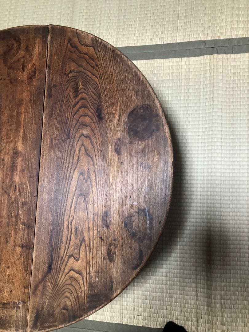 昭和レトロ ちゃぶ台　円形　折りたたみ式 丸型