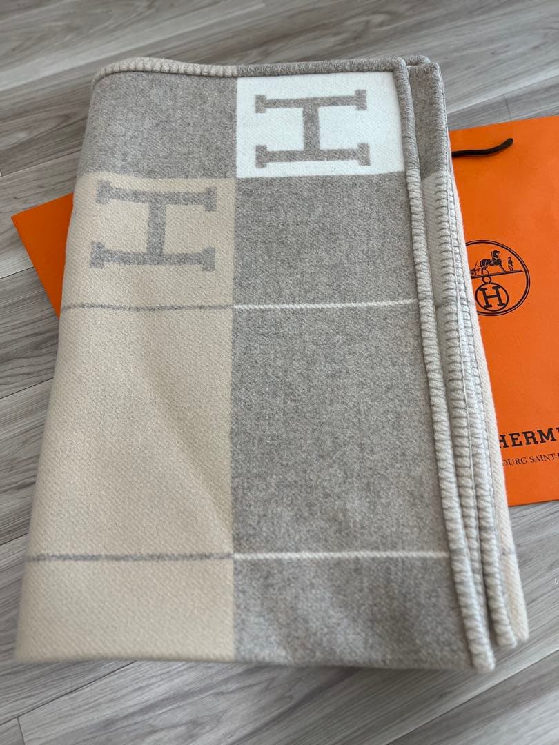 HERMES プレード アヴァロン カモミール ウール カシミヤ
