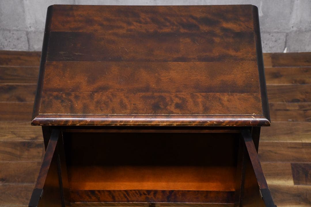 EIK49 北海道民芸家具 サイドキャビネット カバ材/樺材 飾り台 和モダン