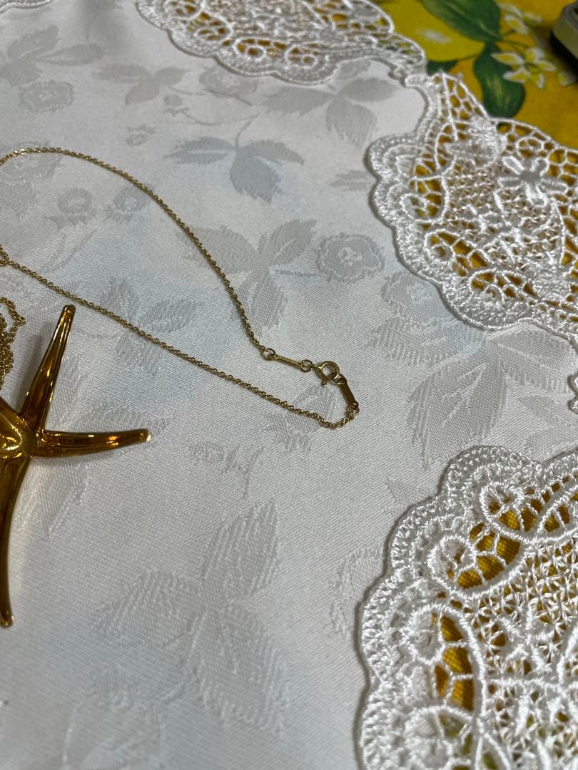 ティファニー　k18 750 スタフィッシュ　ネックレス