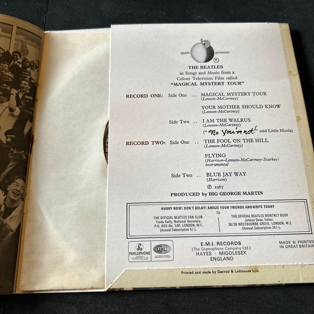 UKオリジナル2枚組シングル盤ザビートルズ/マジカルミステリーツアー