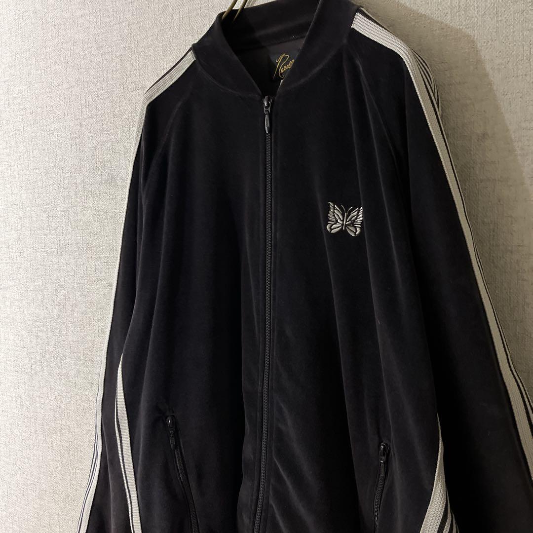 needles ニードルス ベロア トラックジャケット チャコール