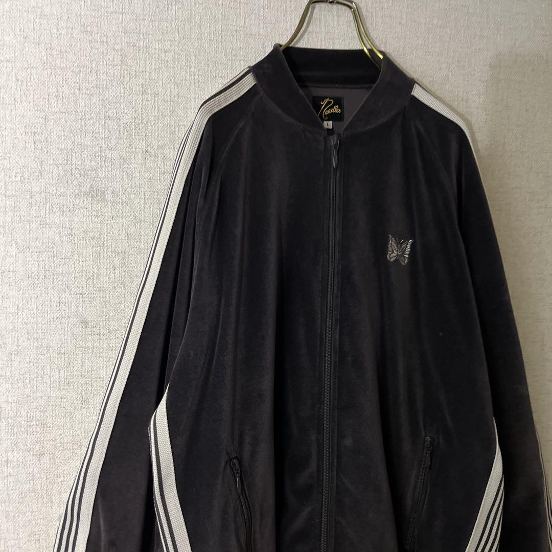 needles ニードルス ベロア トラックジャケット チャコール