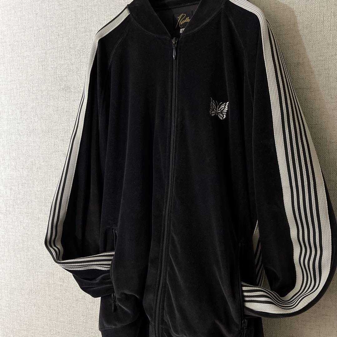 needles ニードルス ベロア トラックジャケット チャコール