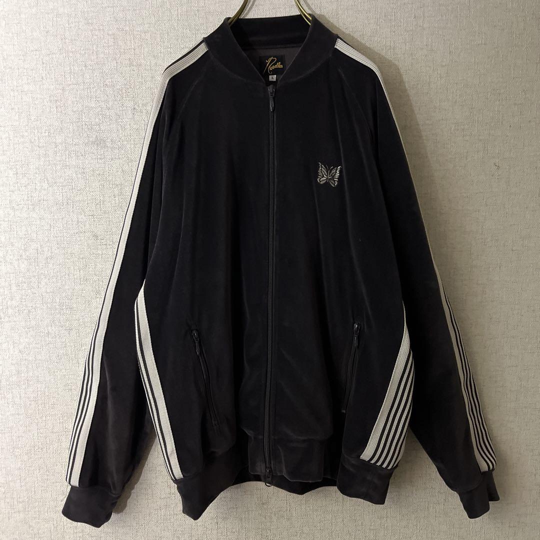 needles ニードルス ベロア トラックジャケット チャコール