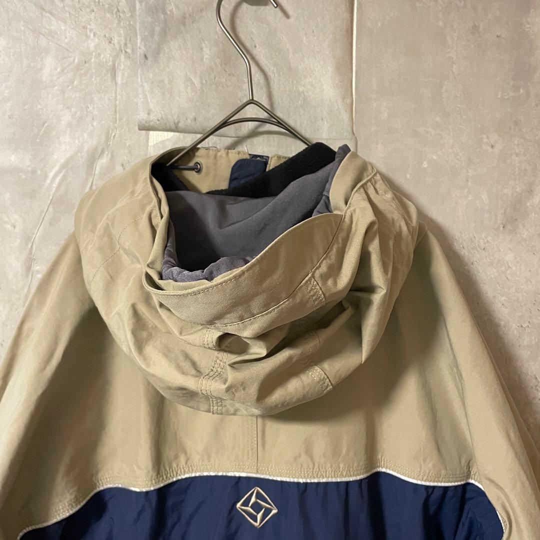 Burtonバートンスキーウェアスノーボードジャケットパーカー紺ネイビーベージュ