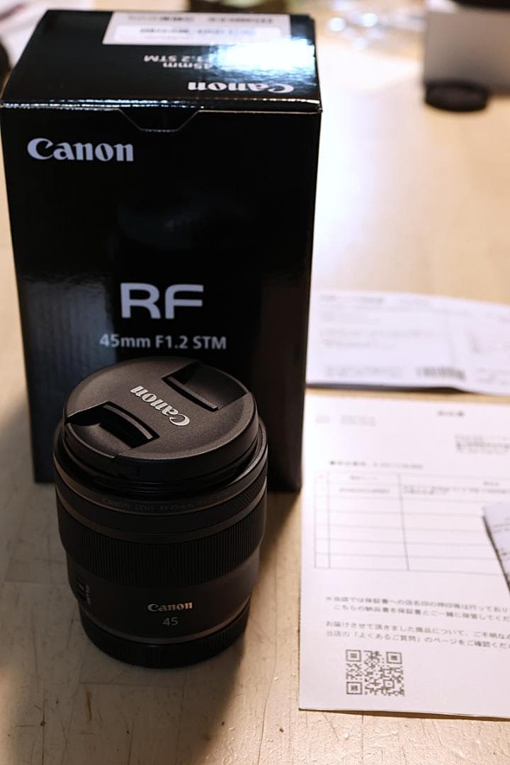 【一度だけ室内で使用】Canon RF45mm F1.2 STM