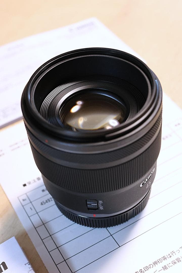 【一度だけ室内で使用】Canon RF45mm F1.2 STM