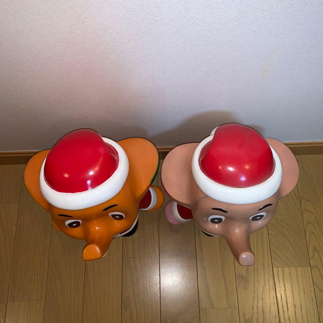 本日限り値下げ早い者勝ち！サトちゃんサトコちゃん　30cm巨大サンタ貯金箱