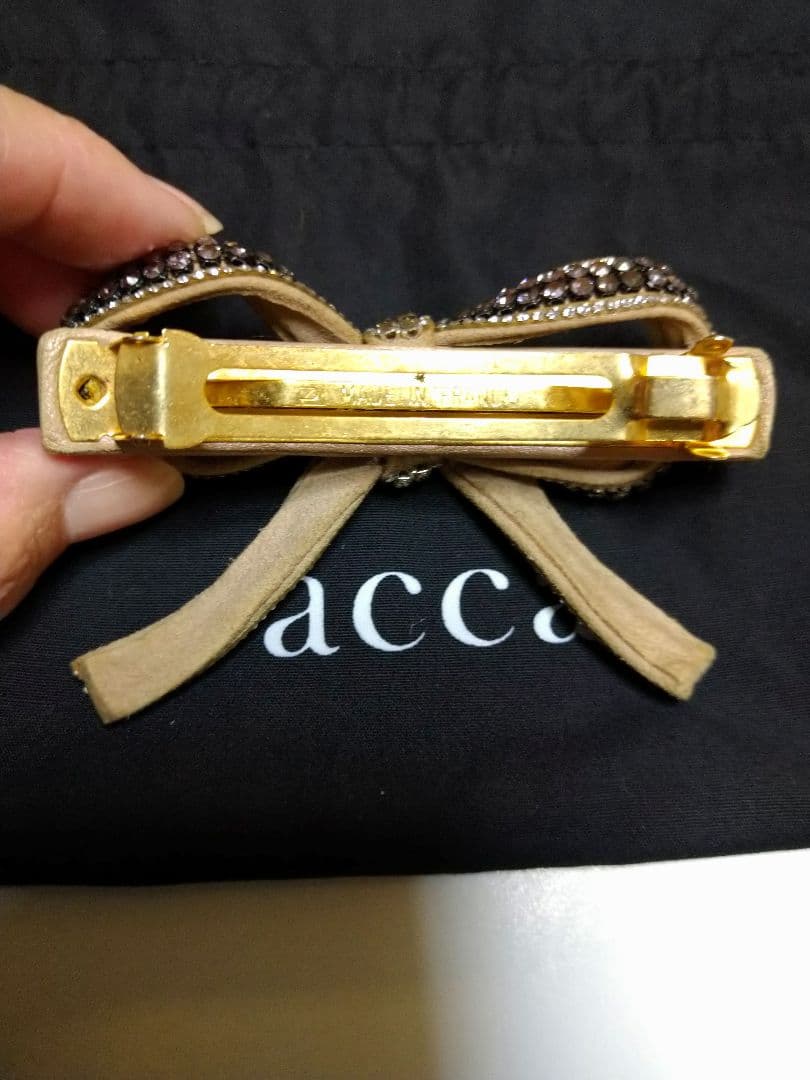 本日のみ値下げacca アッカ　アンジェラ　リボン　バレッタ