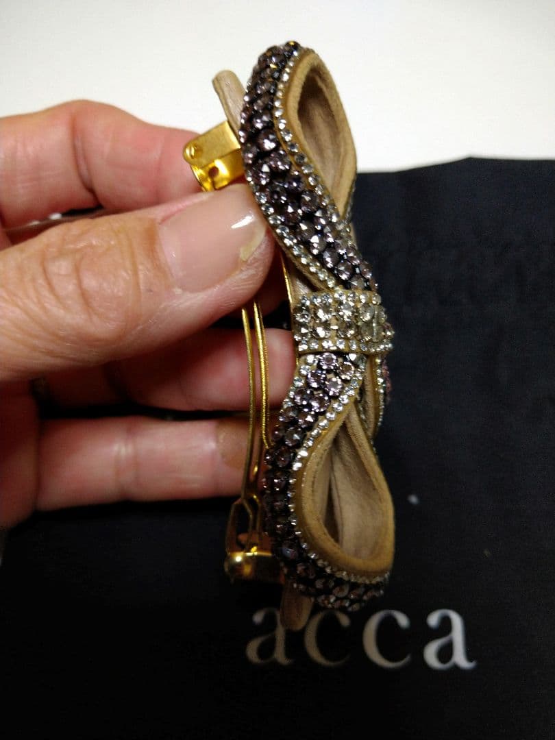 本日のみ値下げacca アッカ　アンジェラ　リボン　バレッタ