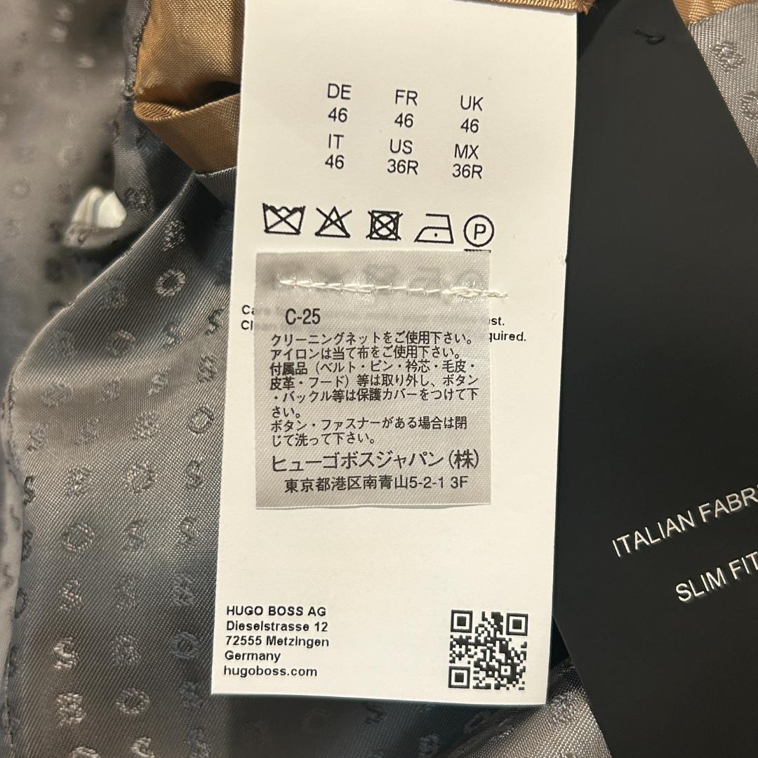 BOSS ダブルブレスト コート グレー