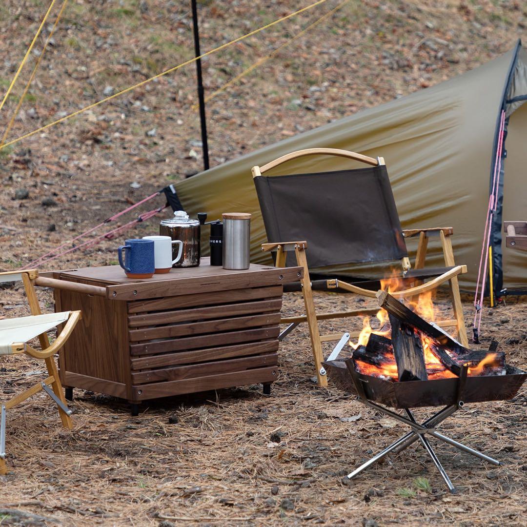 ikiki シェルコンMウォルナット ソリッドトップパネル　各2バーナーテーブル