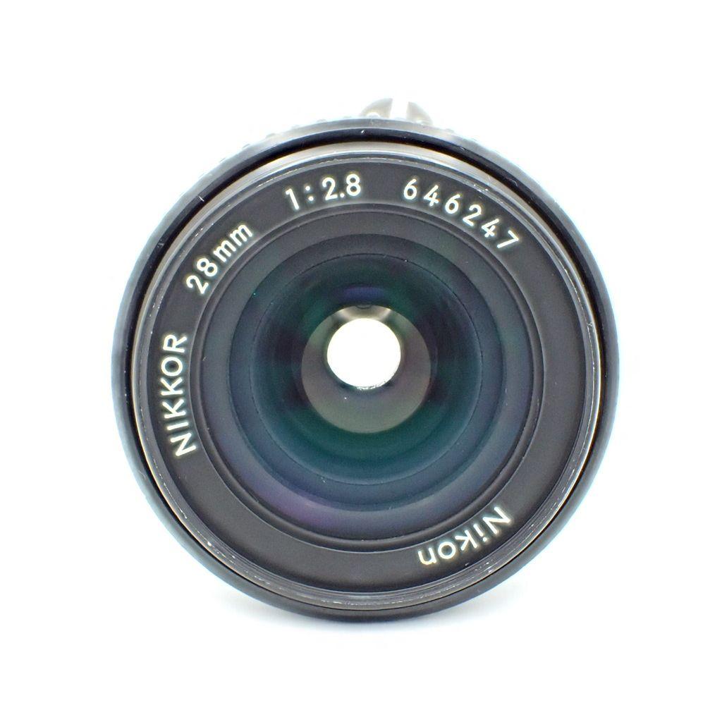【動作確認済】Nikon Ai-s 28mm f2.8 純正付属品&初期保証付