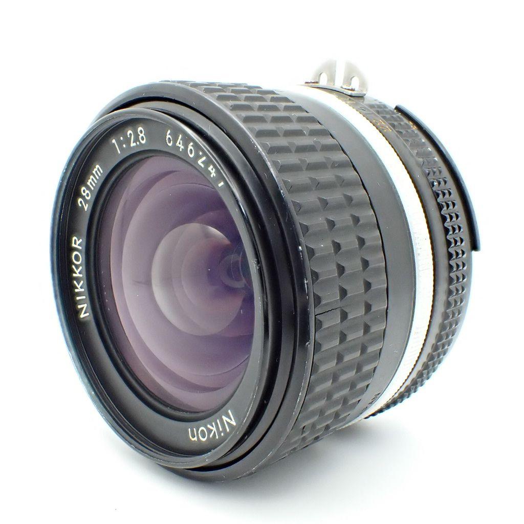 【動作確認済】Nikon Ai-s 28mm f2.8 純正付属品&初期保証付