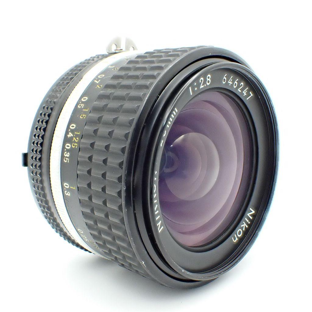 【動作確認済】Nikon Ai-s 28mm f2.8 純正付属品&初期保証付