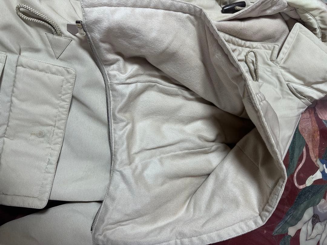 エルメス HERMES ヴィンテージ ナイロンダッフルコート アイボリー