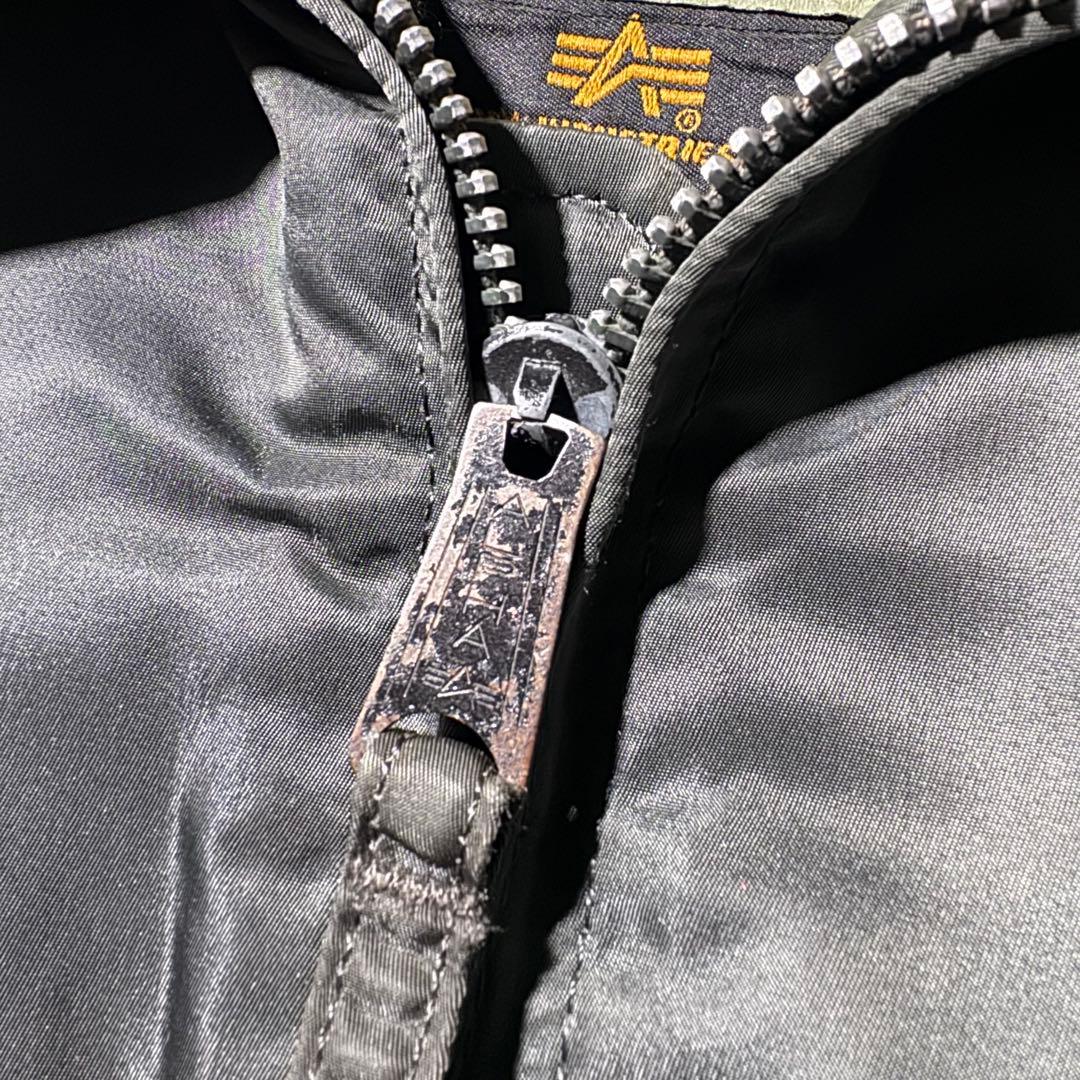 90s USA製 ALPHA CWU-45P フライトジャケット オリーブ XL